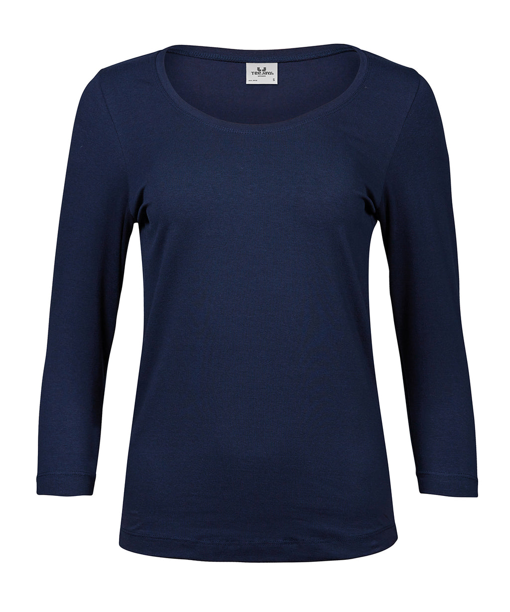 Womens stretch 3/4-sleeve tee (460)