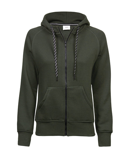 Womens fashion full-zip hoodie (5436)