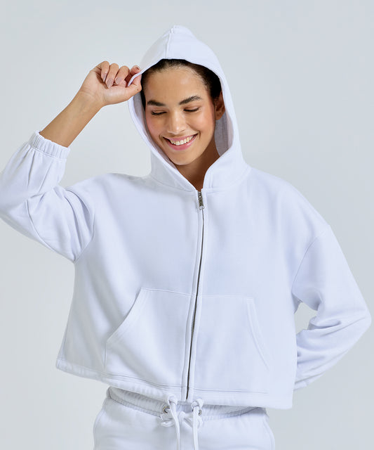 Womens TriDri® recycled drawstring full-zip hoodie