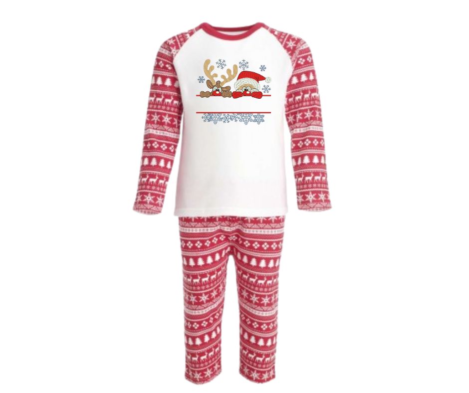 Kids Personalised Christmas pyjamas
