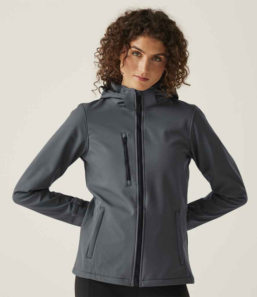 Women's venturer 3-layer hooded softshell jacket
