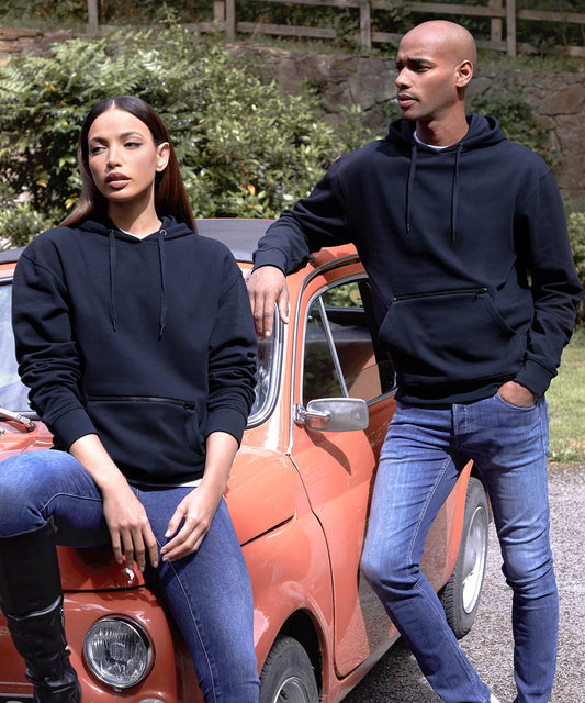 Regular Fit Hoodie with zipped pocket