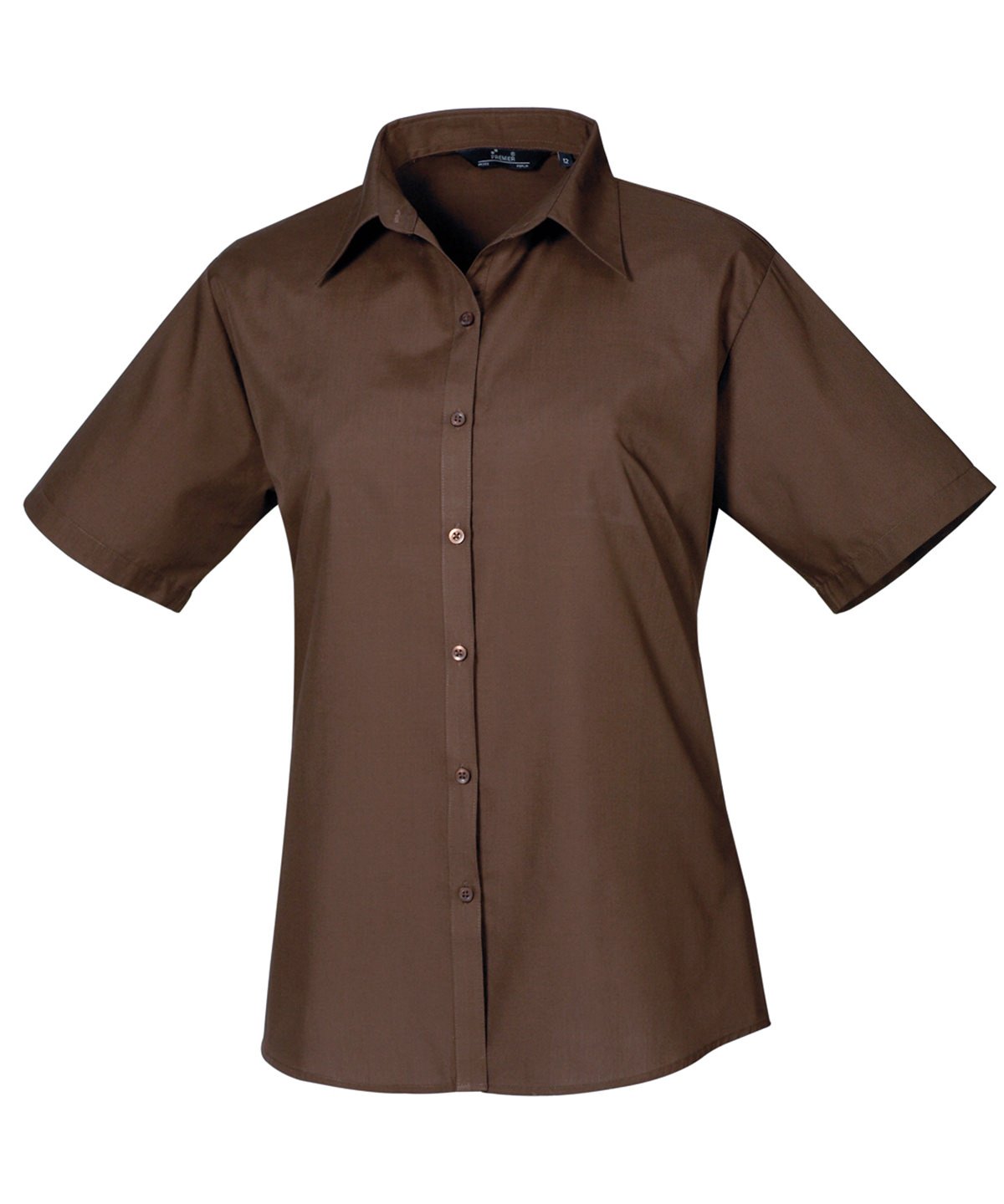 Women's Short Sleeve Poplin Blouse