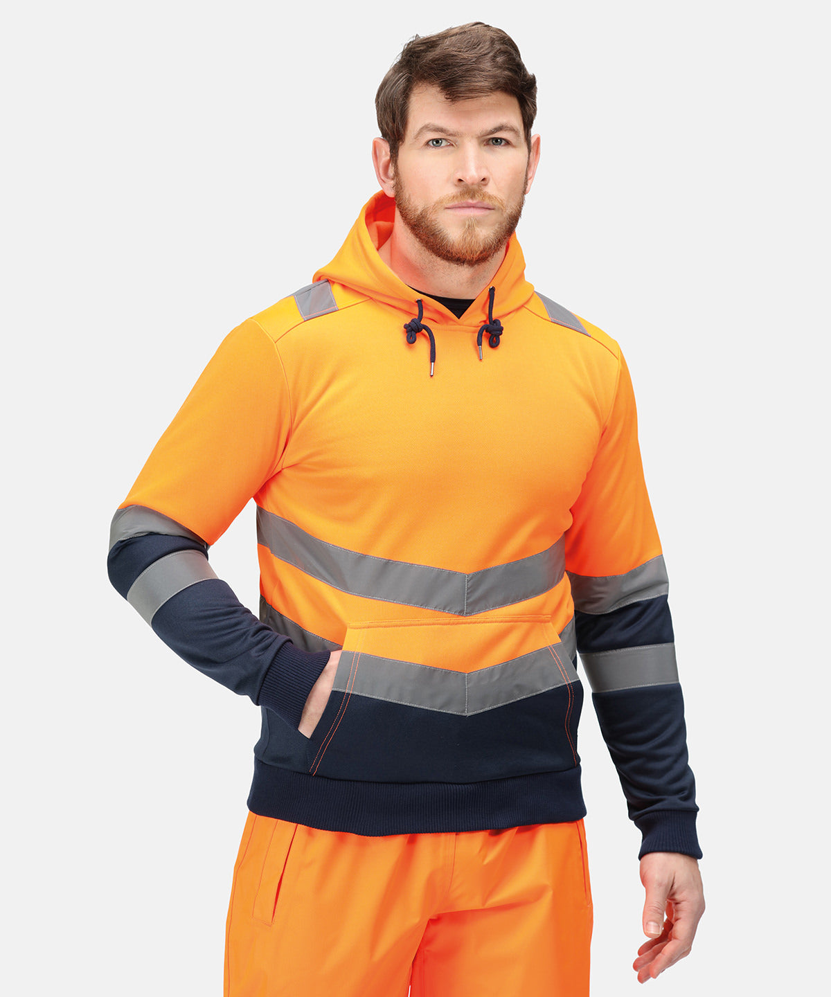 Hi Visibility Hooded Sweatshirt
